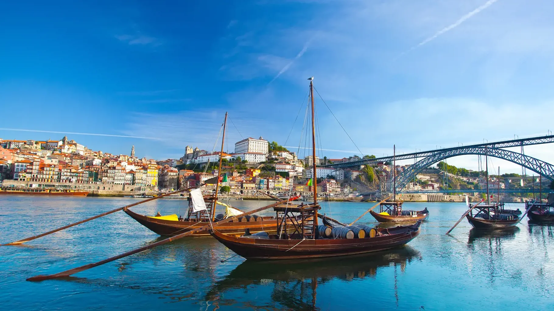 Douro River with backdrop of Porto
