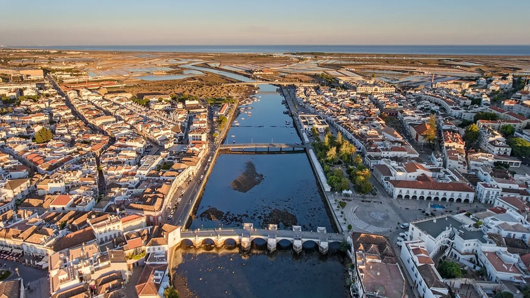 Aerial view of Tavira